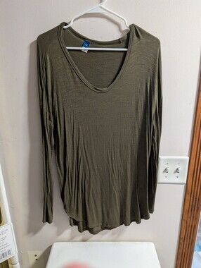 New Women's Small Tall Old Navy Olive Green Shirt